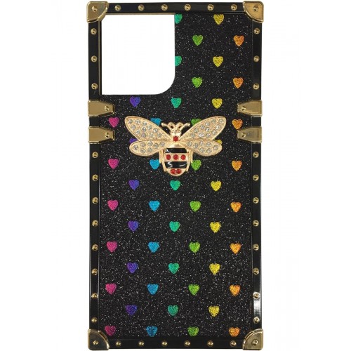 iPhone 12 Pro Max Heart Butterfly Case Black